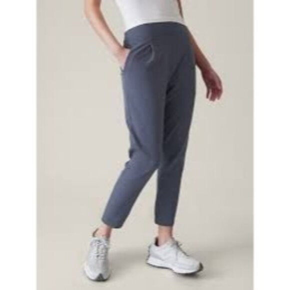 Athleta Elation Joggers Pants Yoga Pull-On High-Rise 533562 Small Size Gray - Picture 1 of 7